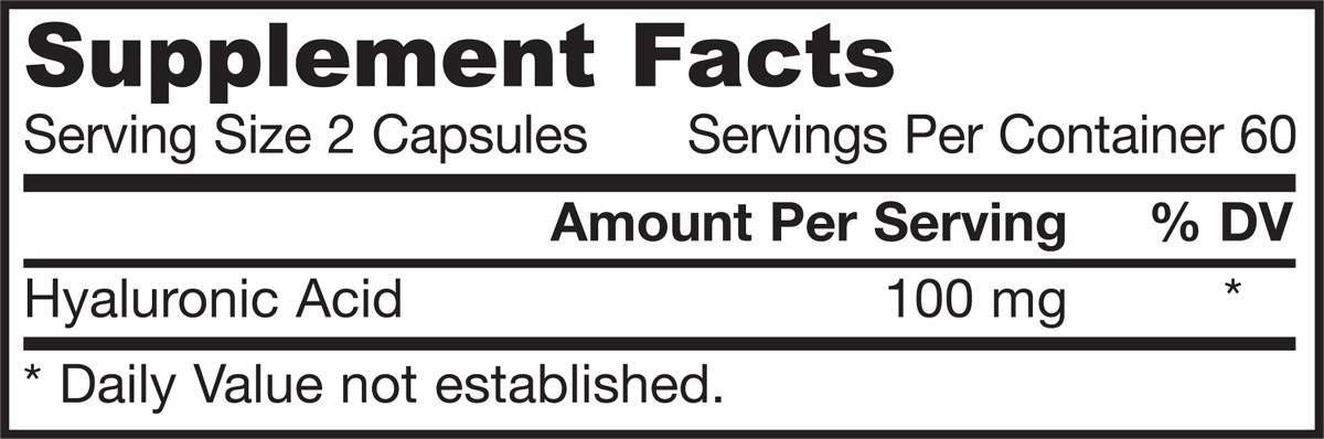 Υαλουρονικό οξύ 50 mg - 60 κάψουλες