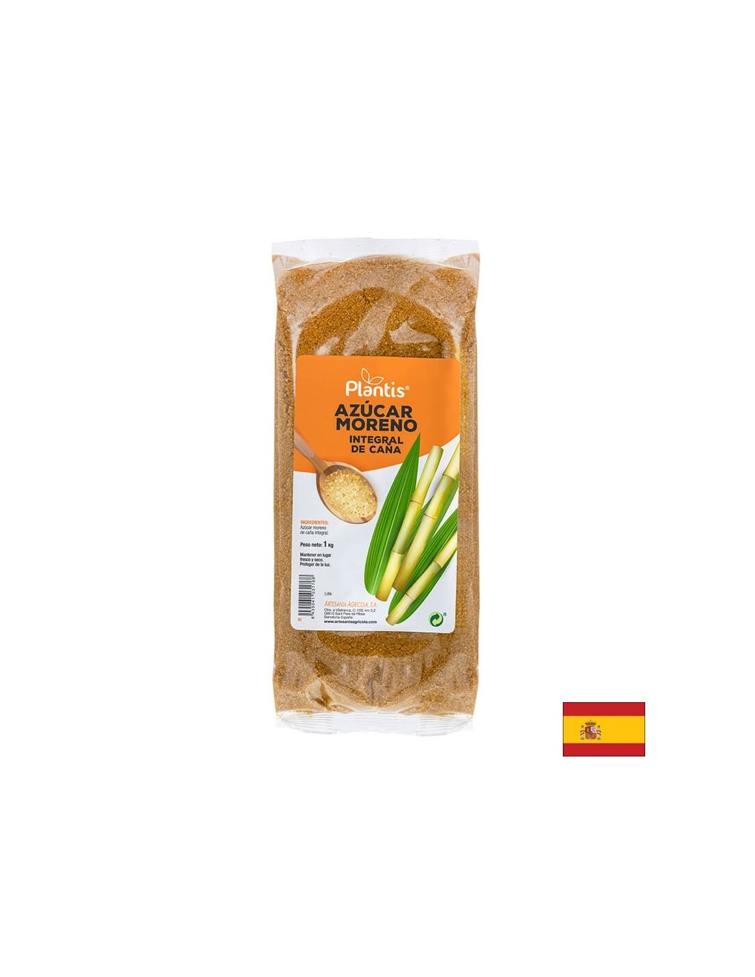 Brown Cane Sugar (από ολόκληρους μίσχους) - Plantis, 1 kg
