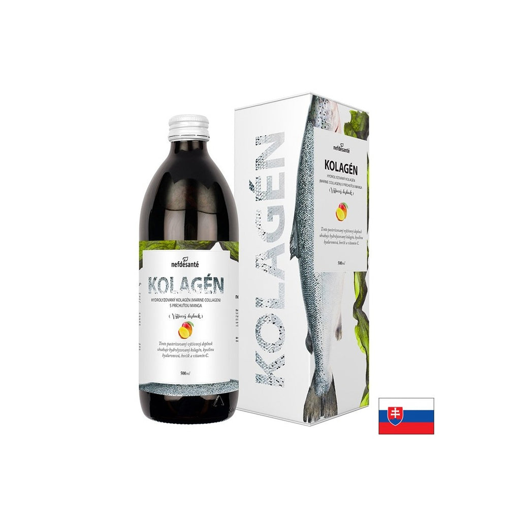 Θαλάσσιο κολλαγόνο, υαλουρονικό οξύ, Vit. C και μαγνήσιο - Τύπος μαλλιών, δέρματος και νυχιών, 500 ml, 16 δόσεις (γεύση μάνγκο)