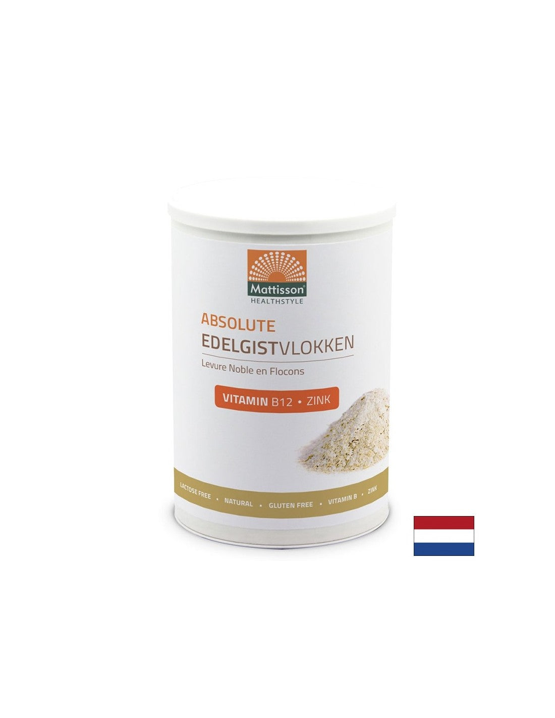 Nutritional yeast + Vitamin B12 + Zinc, 200 g Mattisson Healthstyle - Nutra Best Europe