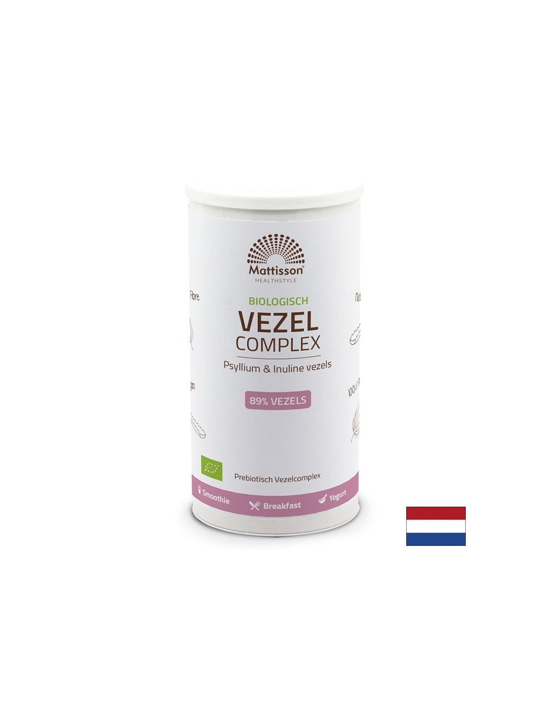 Σύμπλεγμα οργανικών ινών (Husk + Inulin), 275 g σκόνης