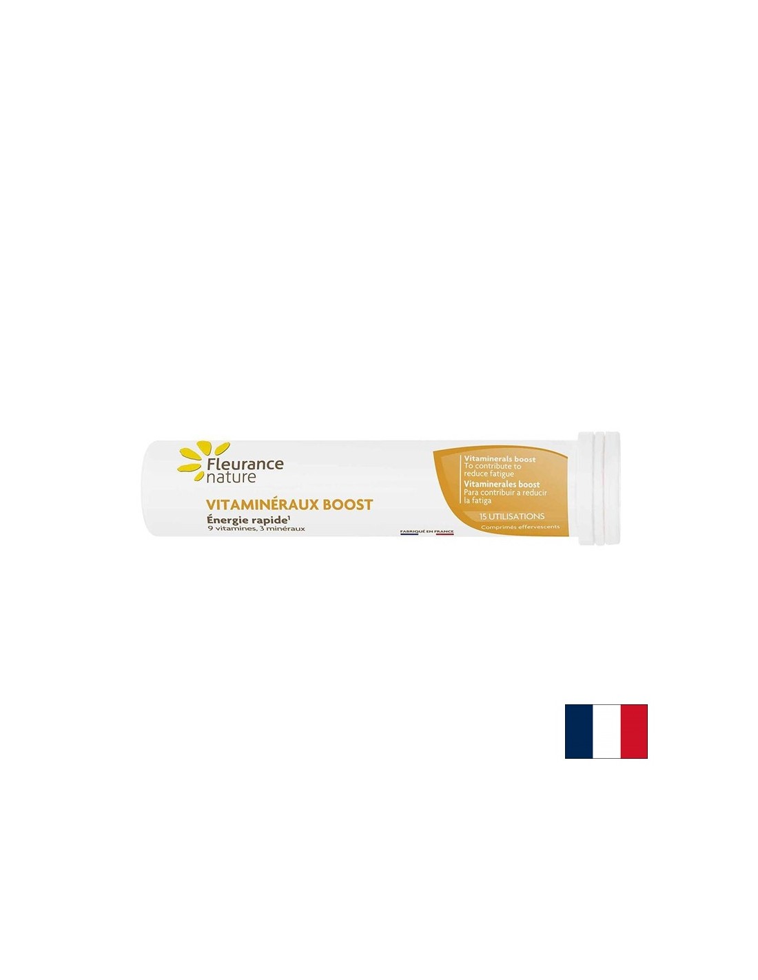 Σύμπλεγμα βιταμινών και ορυκτών για τόνο και ενέργεια, 15 αναβραστικά δισκία με τη γεύση των τροπικών φρούτων