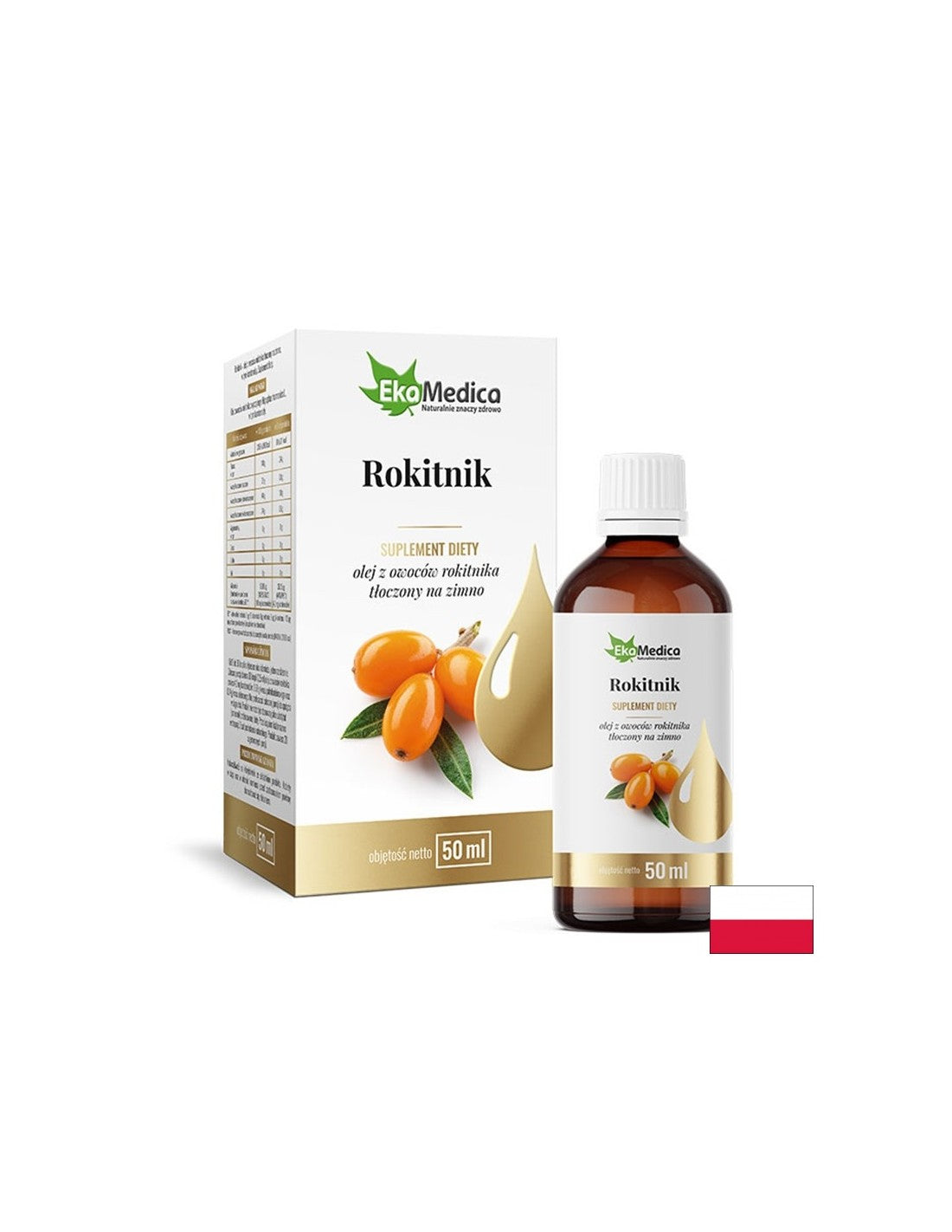 Μαλλιά και δέρμα - Λάδι Buckthorn (Sea Buckthorn), 50 ml