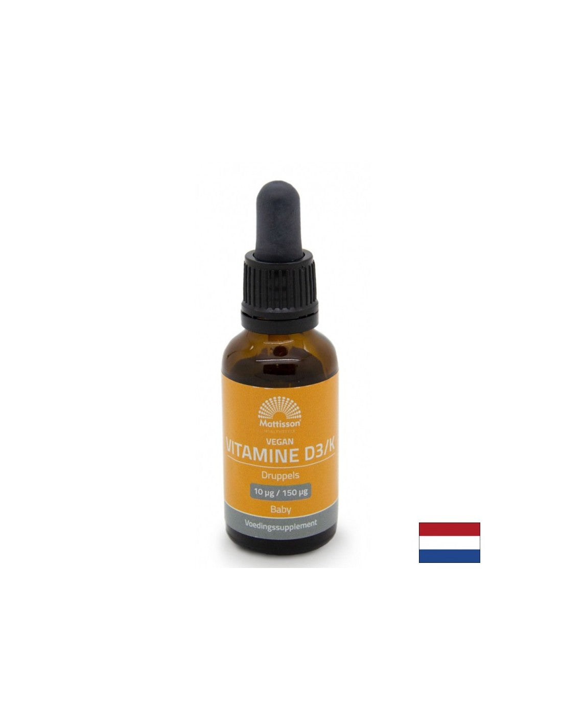 Ο κόκαλα και τα δόντια - βιταμίνη D3 K2 (για παιδιά) Vegan, 10mcg/150mcg x 25 ml σταγόνες