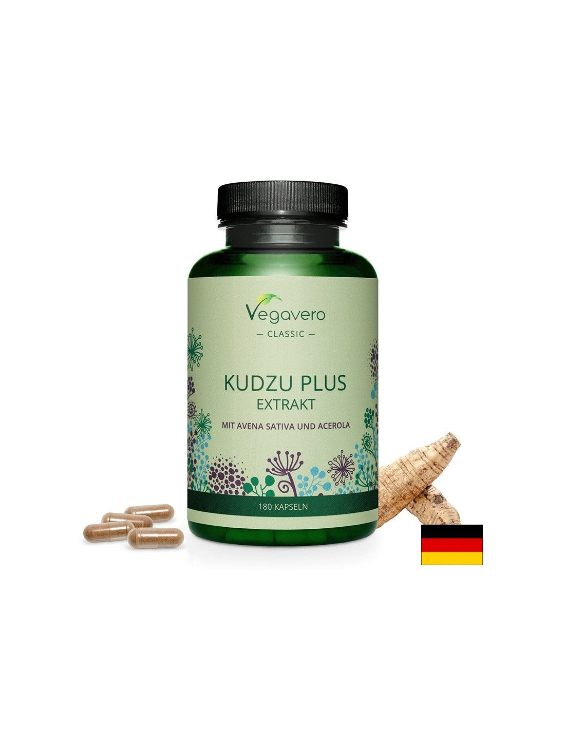 Kudzu plus extrakt - kudzu συν βρώμη και acerola, 180 κάψουλες