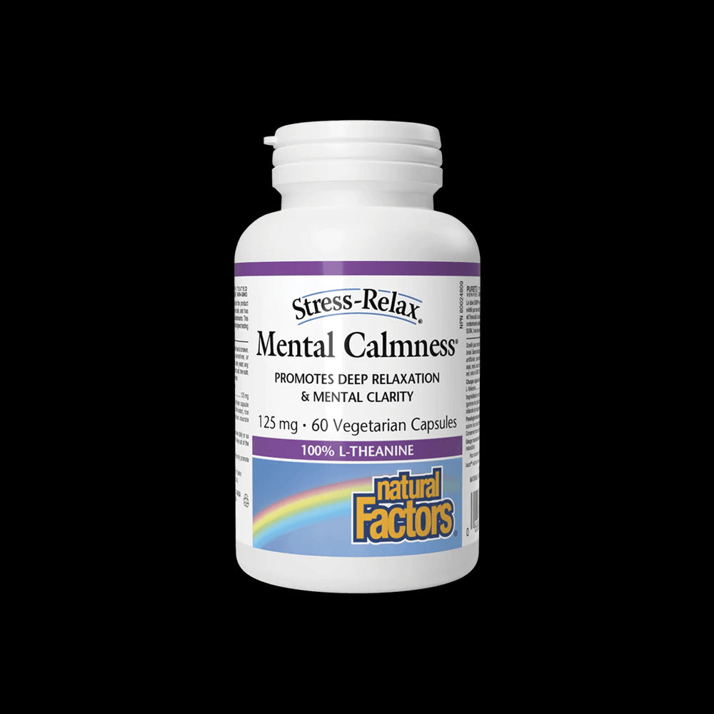 L-Θεανίνη, 125 mg - Για την υποστήριξη του νευρικού συστήματος, 60 κάψουλες <tc>Natural Factors</tc>