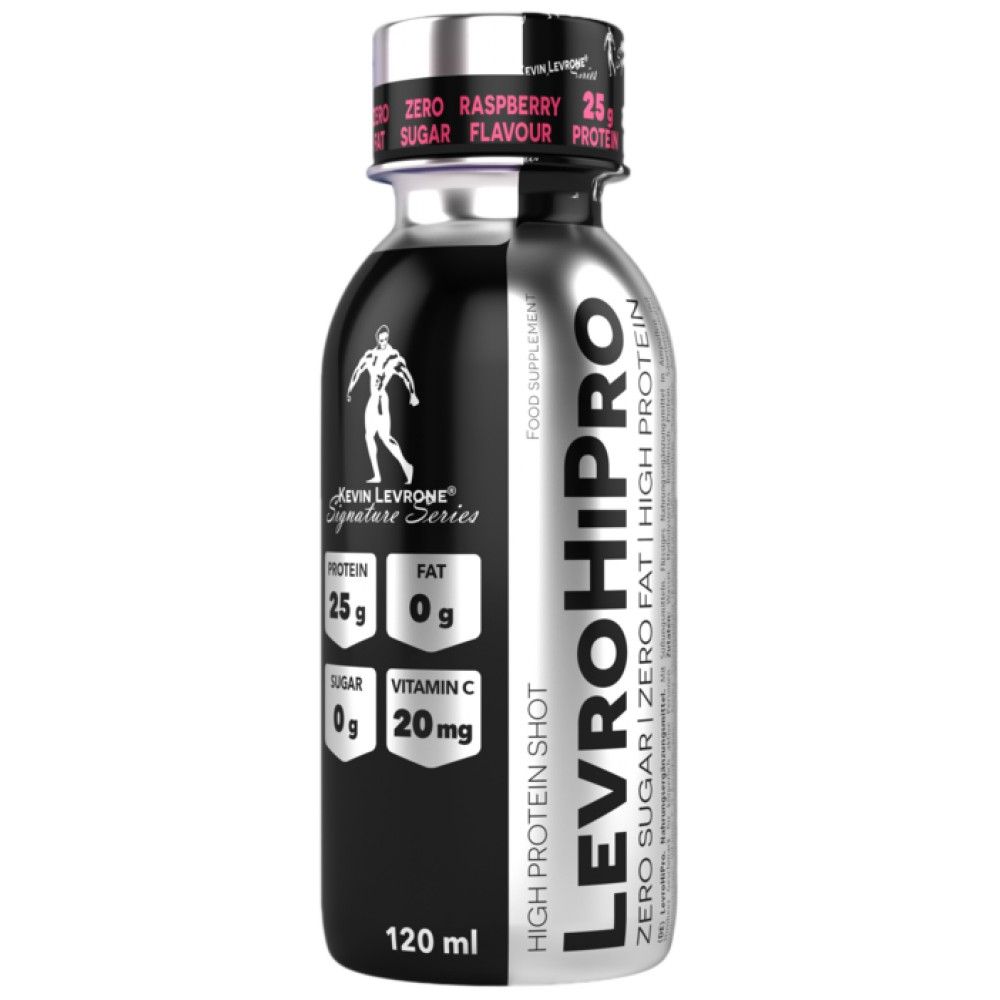 Levrohipro Shot/25 g υδρολυμένης πρωτεΐνης βοείου κρέατος με μηδενική ζάχαρη - 120 mL
