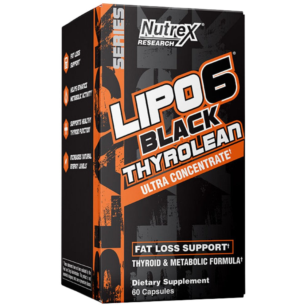 Lipo 6 Black Thyrolean Ultra Concentrate | Μεταβολικός τύπος θυρεοειδούς - 60 κάψουλες