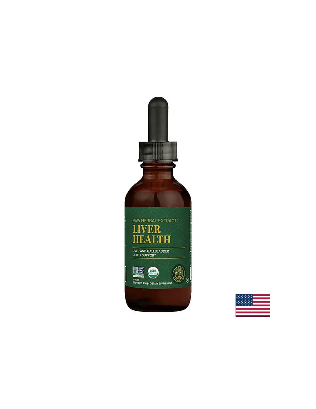 Livatrex® Ηπατική στήριξη RAW Herbal Extract ™/Herbal Pirecture για το ήπαρ και τη χοληδόχο κύστη, 59,2 ml Global Healing