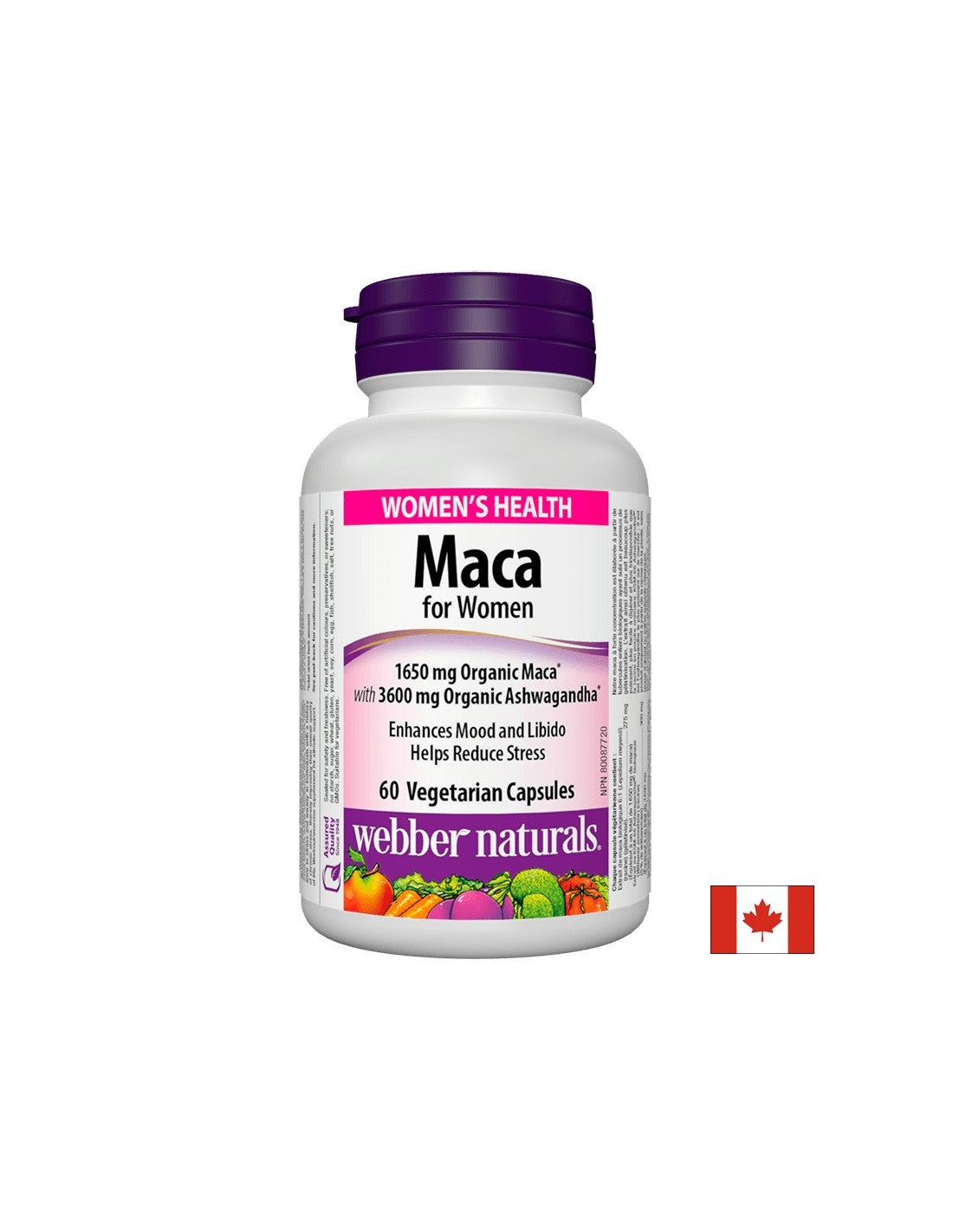 Μάκα για γυναίκες x 60 κάψουλες <tc>Webber Naturals</tc>