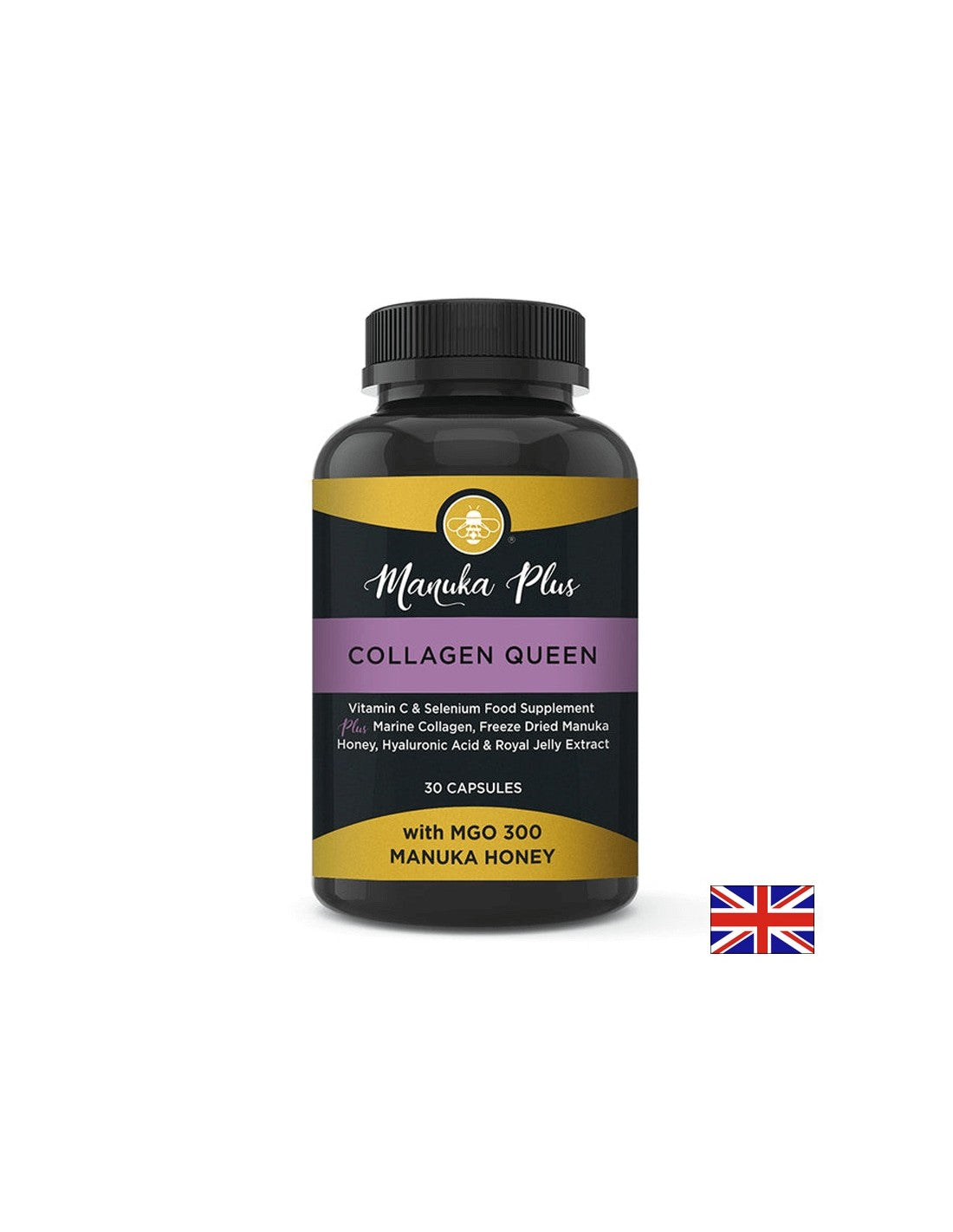 Φόρμουλα ομορφιάς για τα μαλλιά, το δέρμα και τα νύχια - με μέλι manuka, κολλαγόνο και υαλουρονικό οξύ, 30 κάψουλες