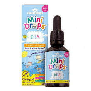 Omega 3 σταγόνες για παιδιά (παιδιά Omega-3 Mini Drops) 50ml NatuesAid