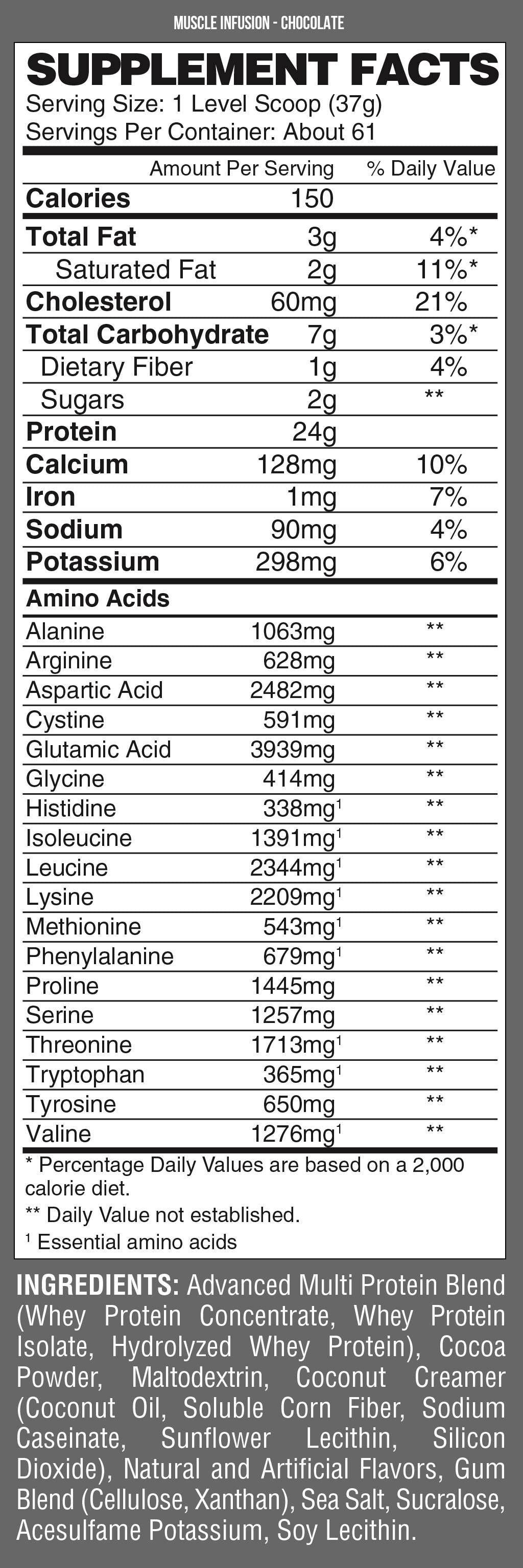 Έγχυση μυών Μαύρο - 908 γραμμάρια