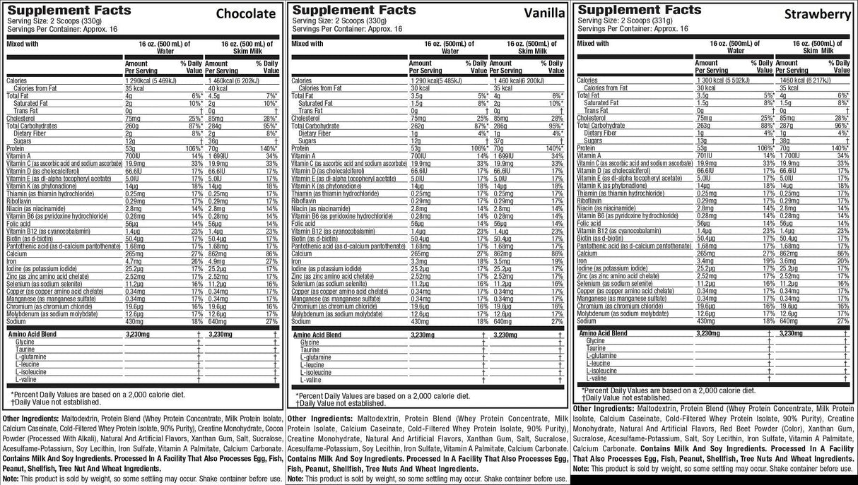 100% Premium Mass Gainer - 5454 γραμμάρια