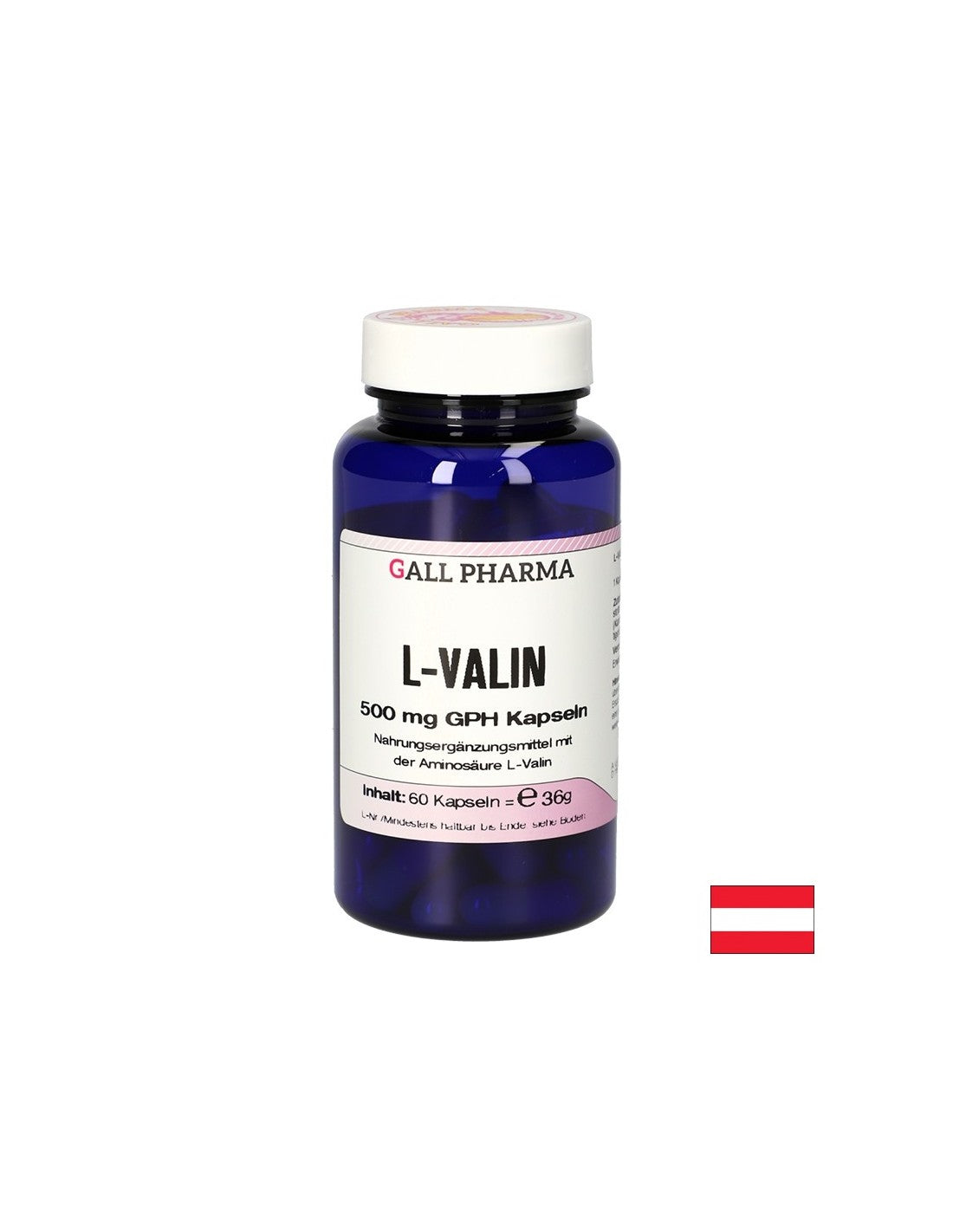 Λειτουργία μυών - L -Valine, 500 mg x 60 κάψουλες