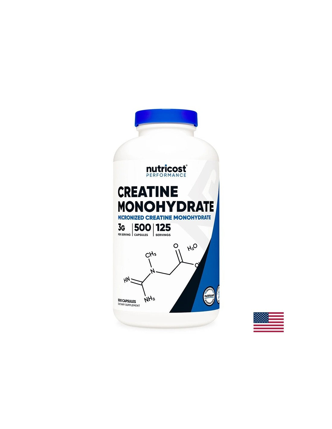 Μαζική μάζα και δύναμη - Μονοϋδρική κρεατίνη, 750 mg x 500 κάψουλες