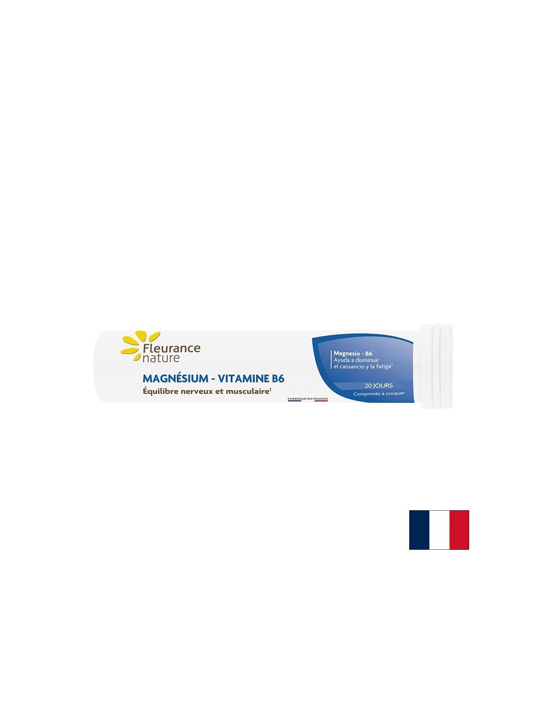 Μυϊκό, καρδιακό και νευρικό σύστημα - μαγνήσιο (ανθρακικό) 300 mg + βιταμίνη Β6 2 mg, 20 δισκία