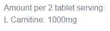 L -καρνιτίνη αμινοξέος - 180 δισκία