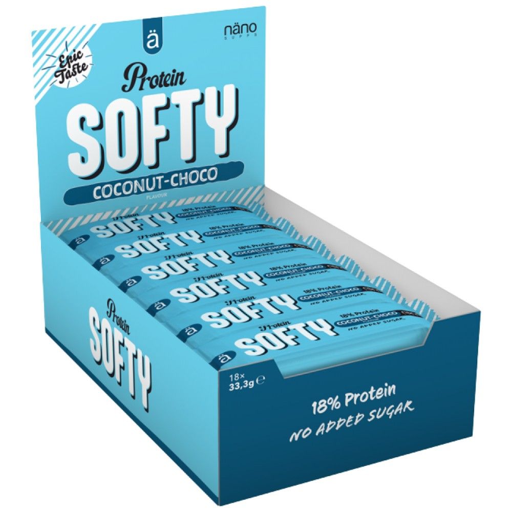 Πρωτεΐνη Softy Bar | Χωρίς πρόσθετη ζάχαρη - 18 x 33,3 γραμμάρια