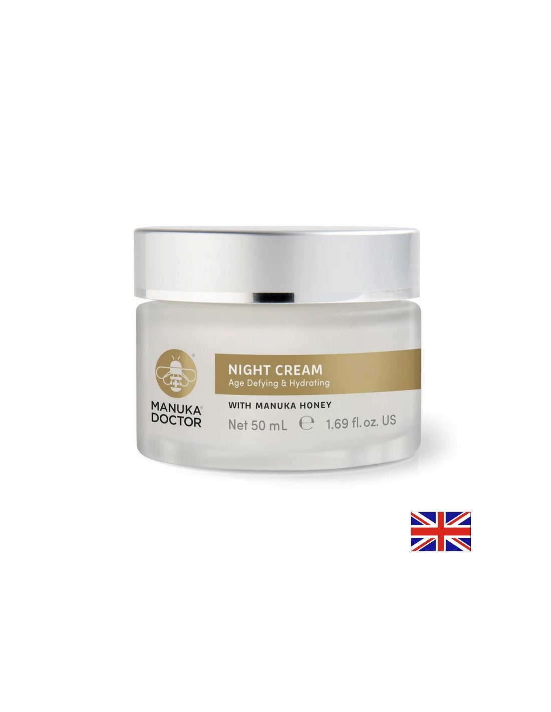 Νυχτερινή ενυδατική κρέμα αντι-γήρανσης με μέλι Manuka, 50 ml