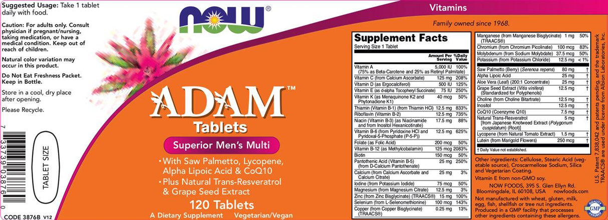 Adam Men's VIT - 120 δισκία