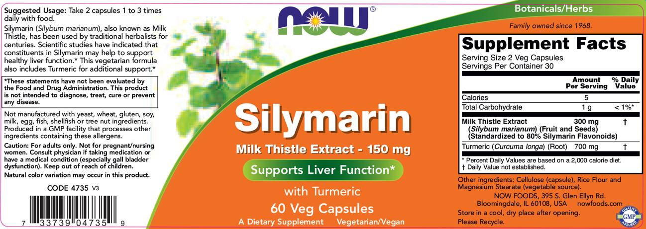 Silymarin Milk Thistle Extract 150 mg - 60 κάψουλες