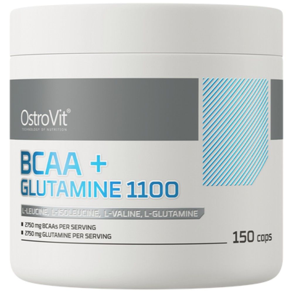 BCAA + γλουταμίνη 5500 mg - 150 κάψουλες