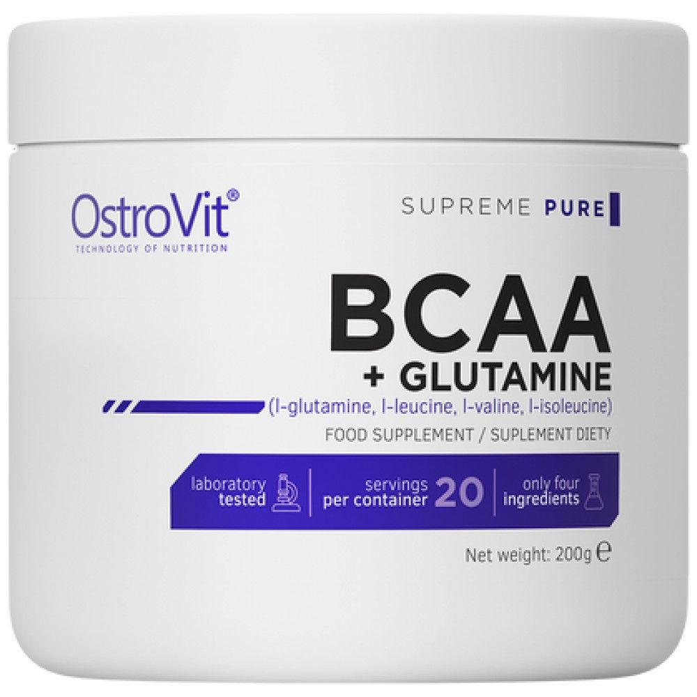 BCAA + σκόνη γλουταμίνης - 200 γραμμάρια