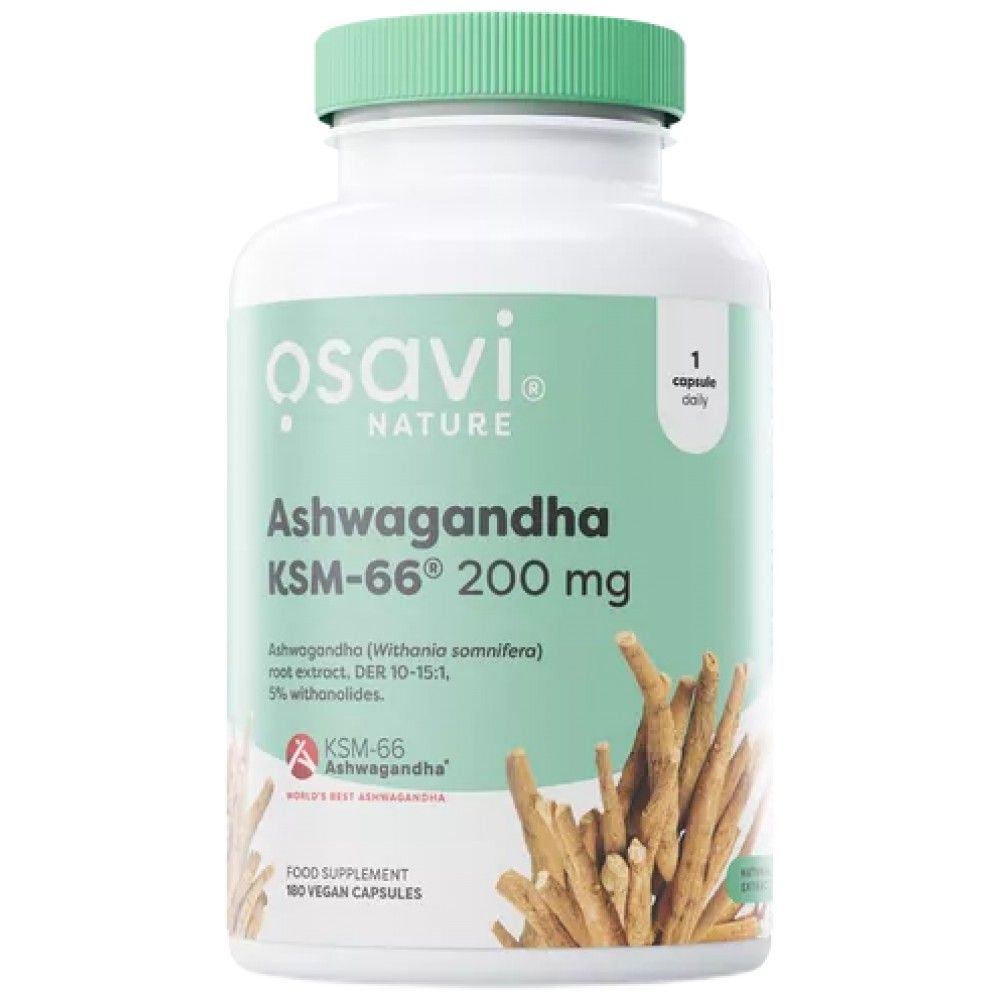 Ashwagandha KSM -66® 200 mg - 180 κάψουλες