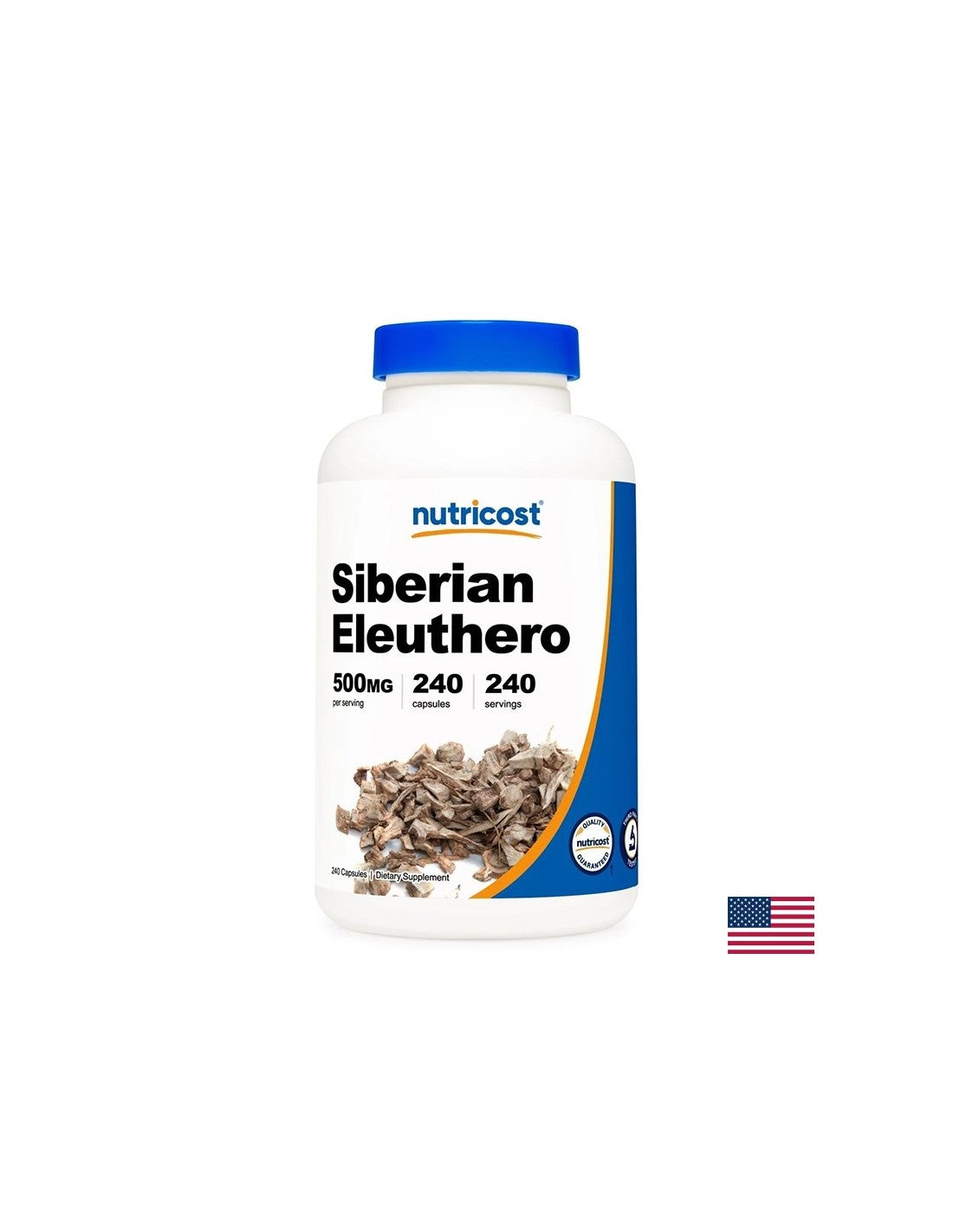 Αυξάνει την ενέργεια και την ανοσία - Siberian ginseng, 500 mg x 240 κάψουλες