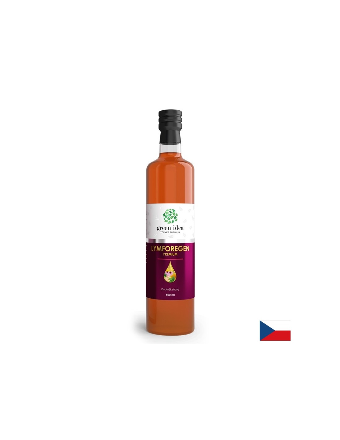 Φυτικό σιρόπι για αποτοξίνωση του λεμφικού συστήματος - με τζίντζερ, πικραλίδα, τσουκνίδα και echinacea, 500 ml, 33 δόσεις