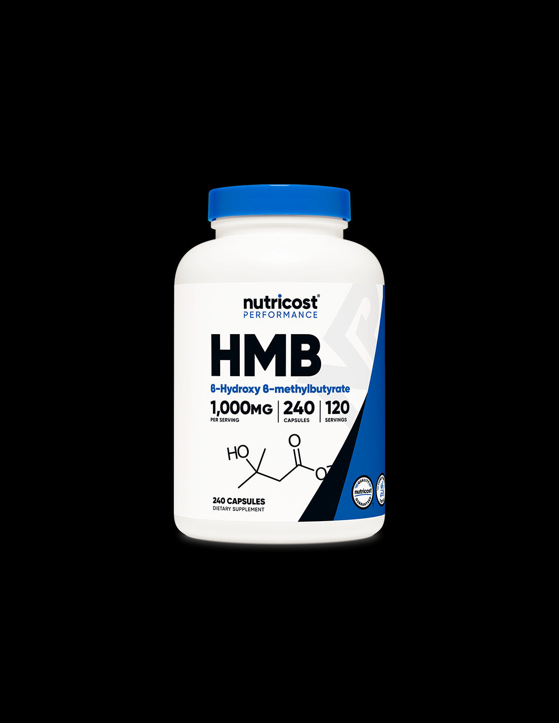 For active sports - HMB (Beta-hydroxy-beta-methylbutyrate), 500 mg/240 capsules, 120 doses Nutricost - Nutra Best Europe