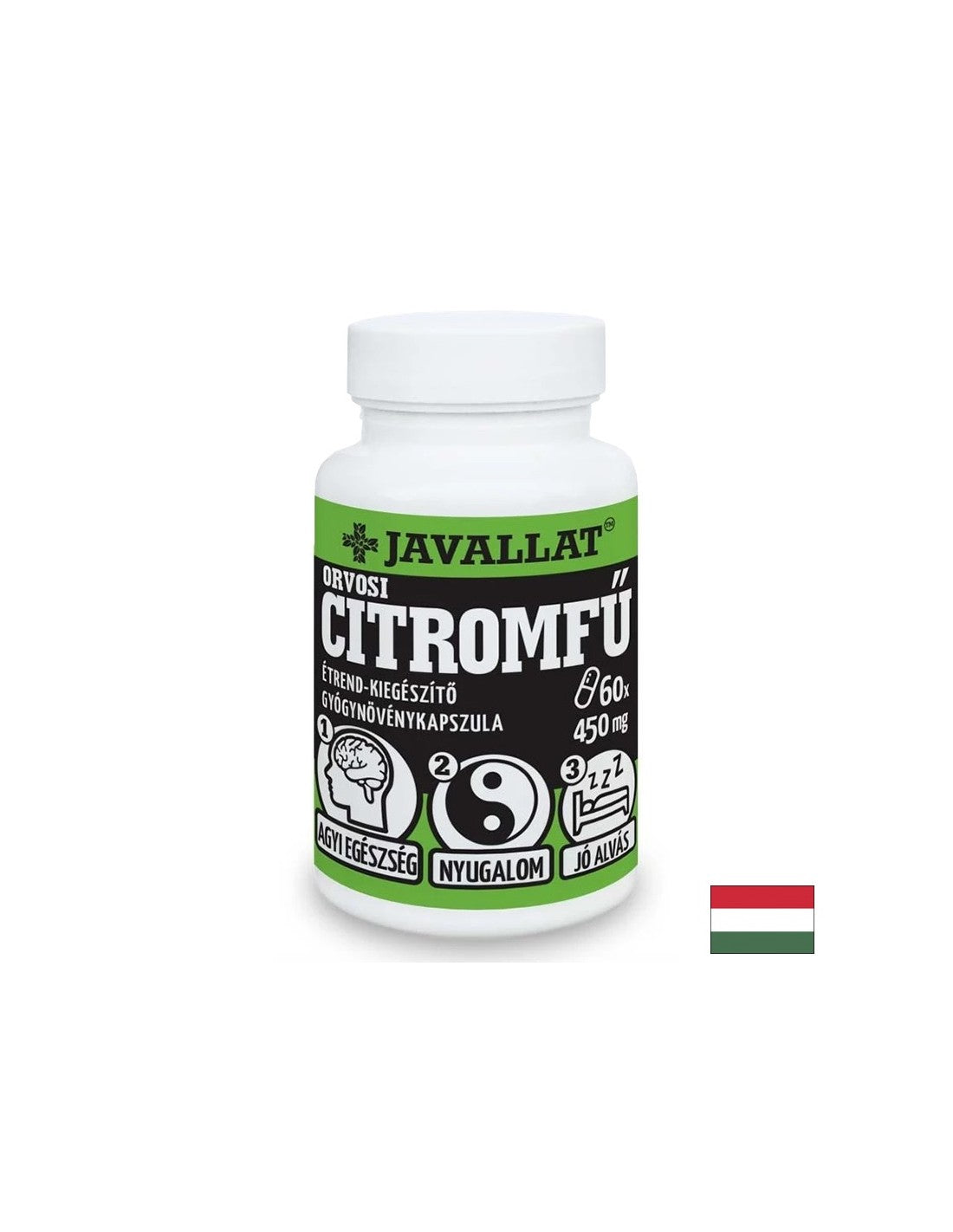 Για άγχος και αϋπνία - βάλσαμο λεμονιού (φύλλο), 450 mg x 60 κάψουλες