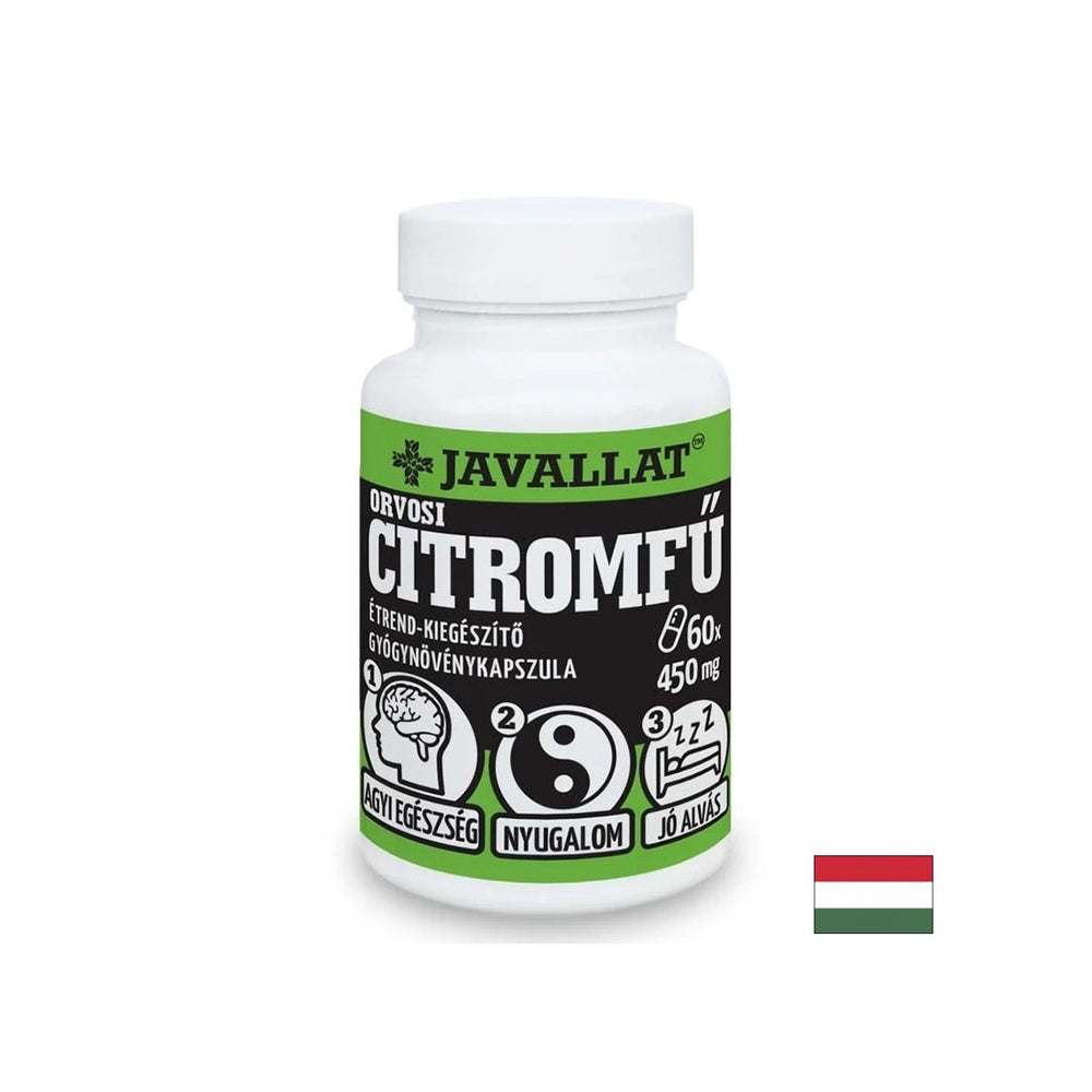 Για άγχος και αϋπνία - βάλσαμο λεμονιού (φύλλο), 450 mg x 60 κάψουλες