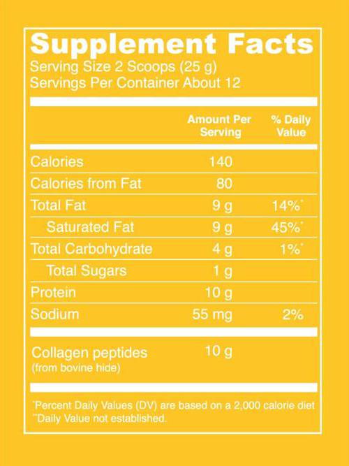 Κολλαγόνο creamer/keto πεπτίδια κολλαγόνου καφέ - 293 γραμμάρια