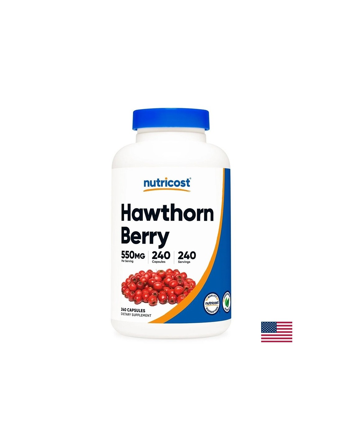 Καρδιά και νευρικό σύστημα - Hawthorn (φρούτα) 550 mg, 240 κάψουλες