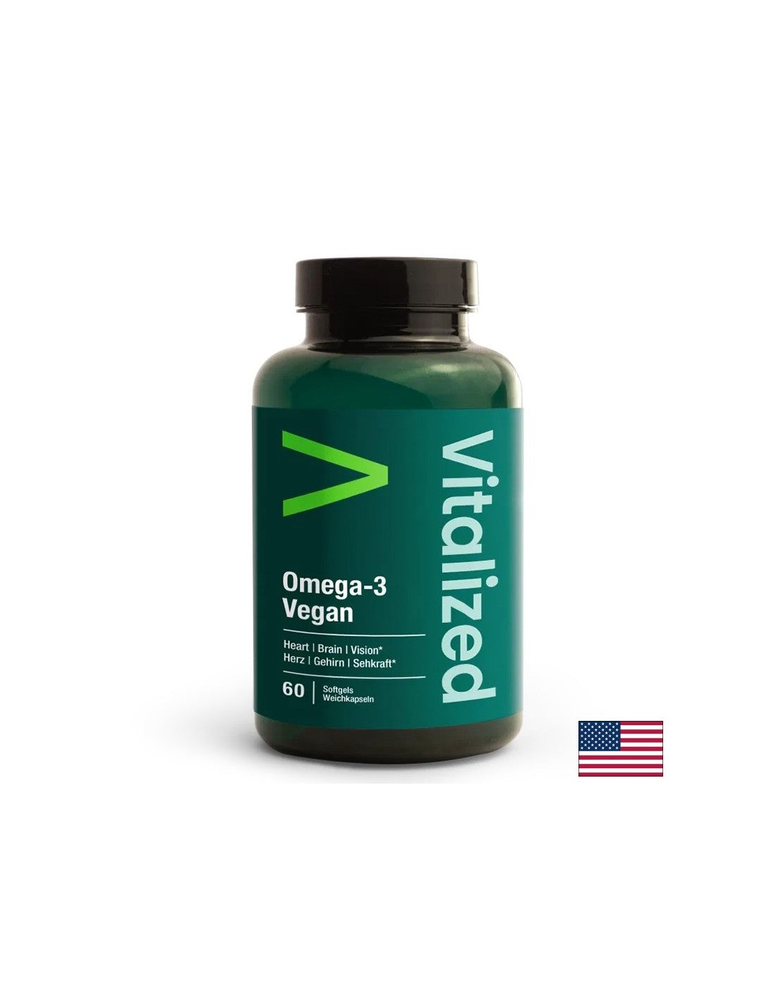 Λειτουργία καρδιάς και εγκεφάλου - Ωμέγα -3 από φύκια - vegan, 60 κάψουλες