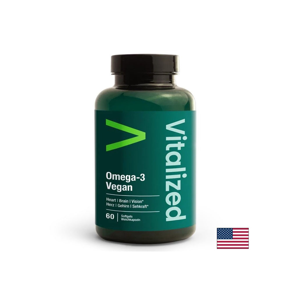 Λειτουργία καρδιάς και εγκεφάλου - Ωμέγα -3 από φύκια - vegan, 60 κάψουλες