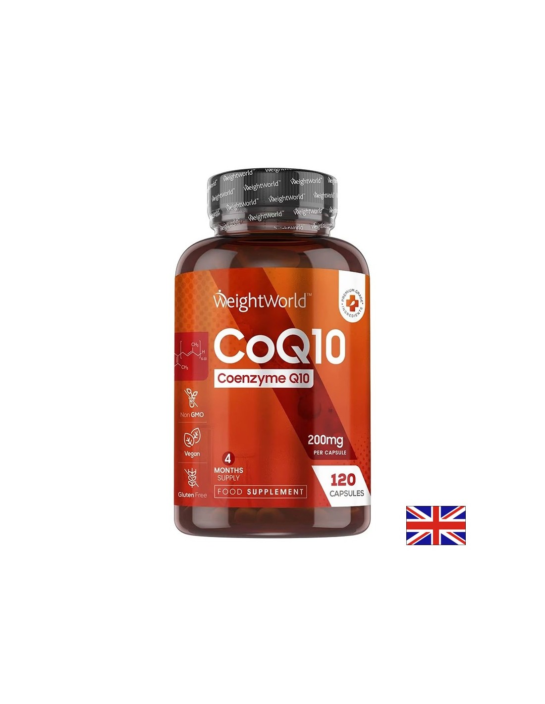 Καρδιαγγειακή υγεία - Coenzyme Q10 200 mg, 120 κάψουλες - CoQ10