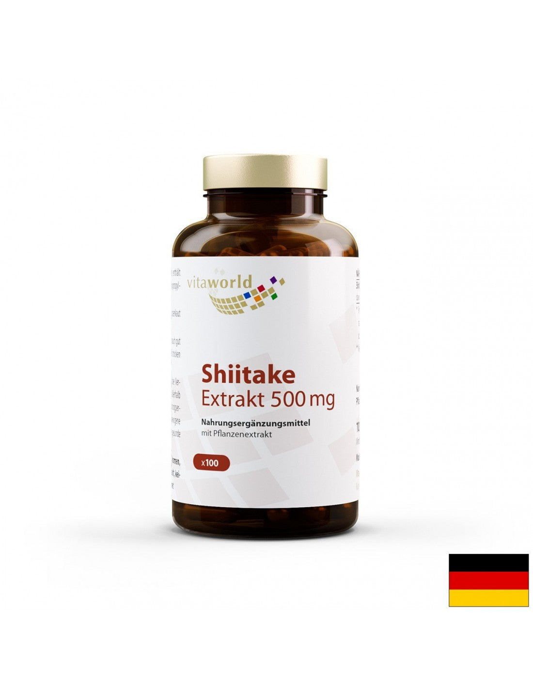 Απόσπασμα Shiitake 500 mg, 100 κάψουλες