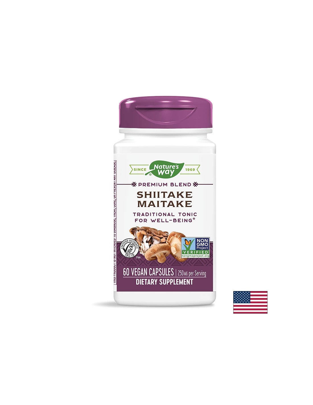 Shiitake και Maitake 250 mg - 60 κάψουλες