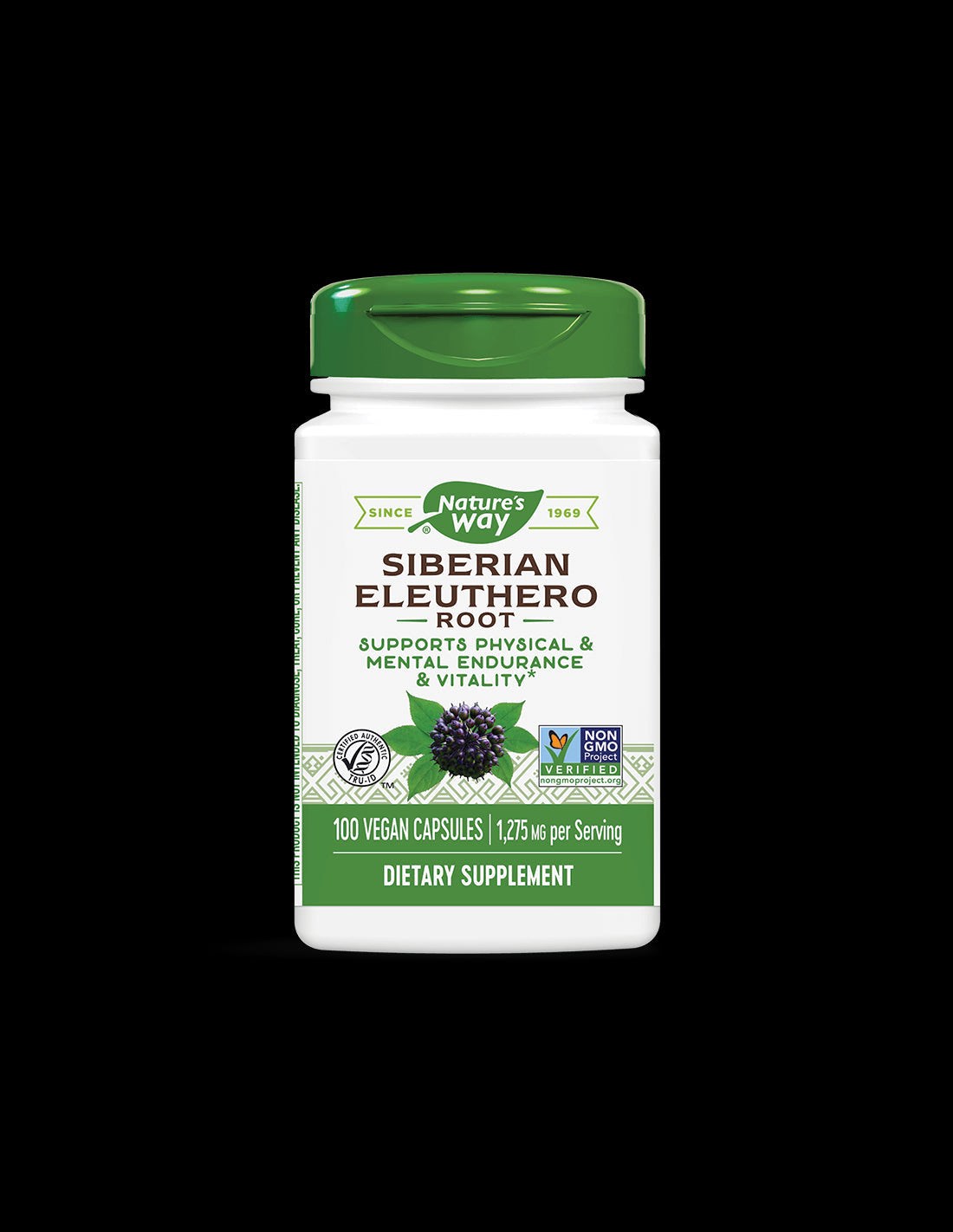 Siberian Eleuthero 425 mg - 100 capsules - Nutra Best Europe