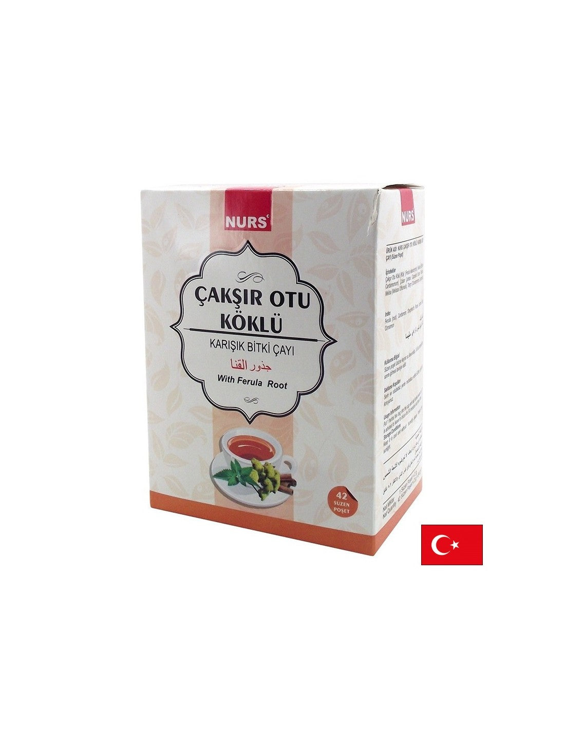 Μικτή τσάι βοτάνων με ρίζα ferula - ενέργεια και αρσενική ισχύ, 42 τσάντες φίλτρου