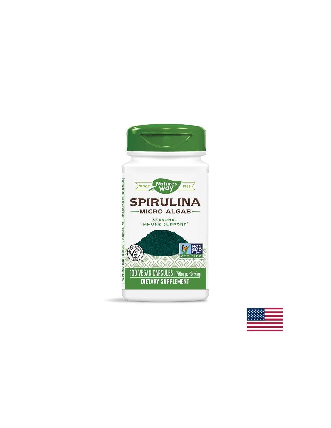 Spirulina 380 mg - 100 κάψουλες