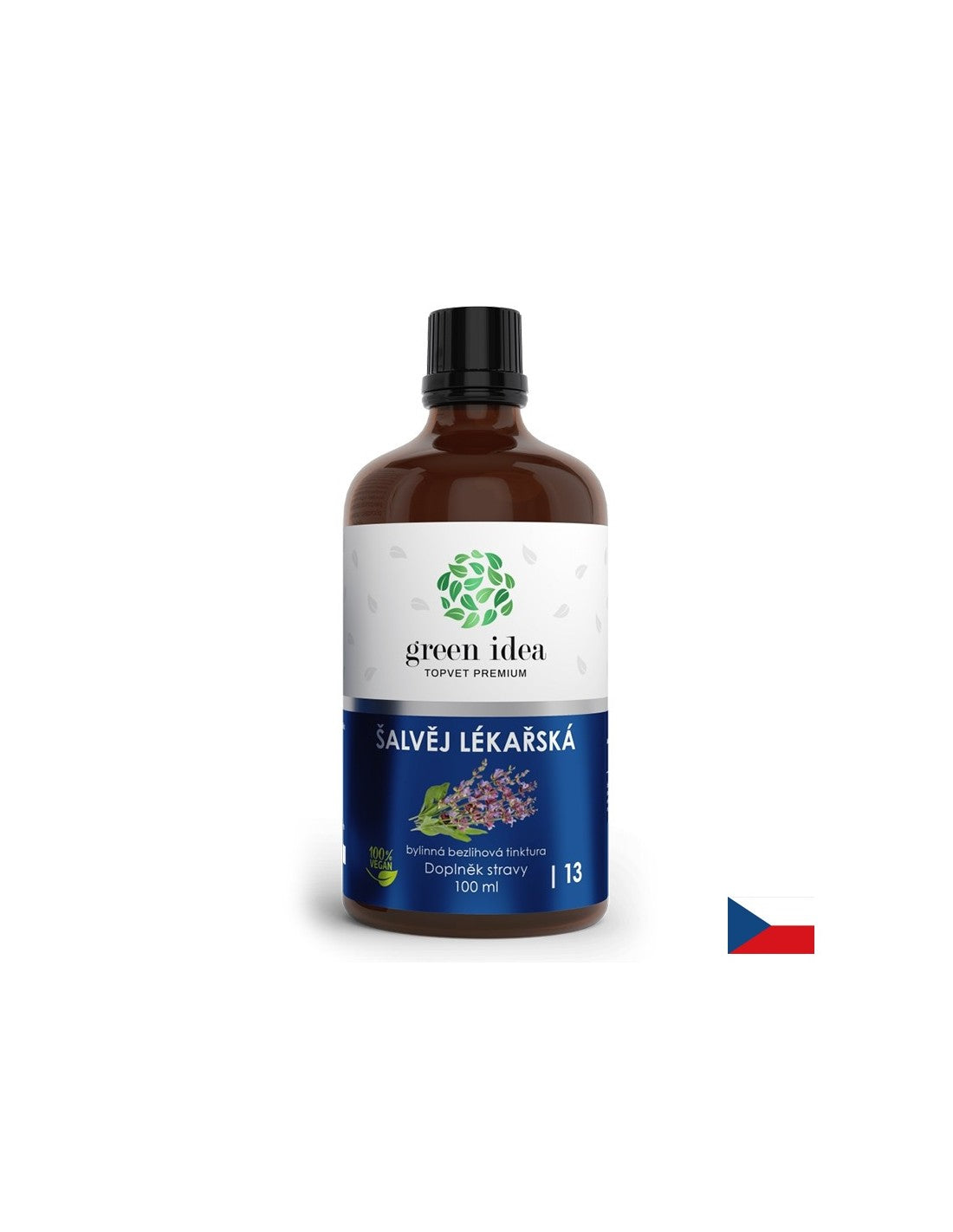 Ενάντια σε ανεπιθύμητη εφίδρωση και εμμηνόπαυση - Salvia (Sage), βάμμα (αλκοόλ), 100 ml