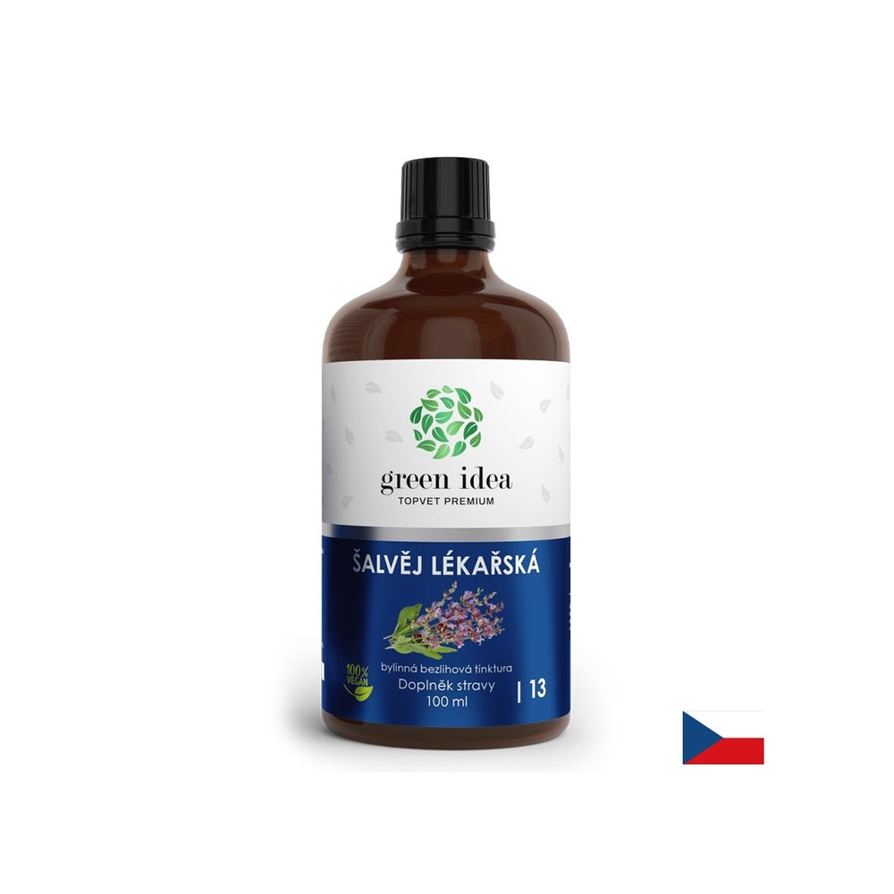 Ενάντια σε ανεπιθύμητη εφίδρωση και εμμηνόπαυση - Salvia (Sage), βάμμα (αλκοόλ), 100 ml