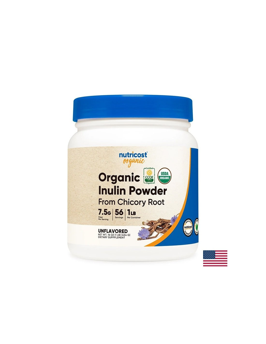 Γαστρεντερική οδός - Inulin (οργανική), 454 g σκόνης