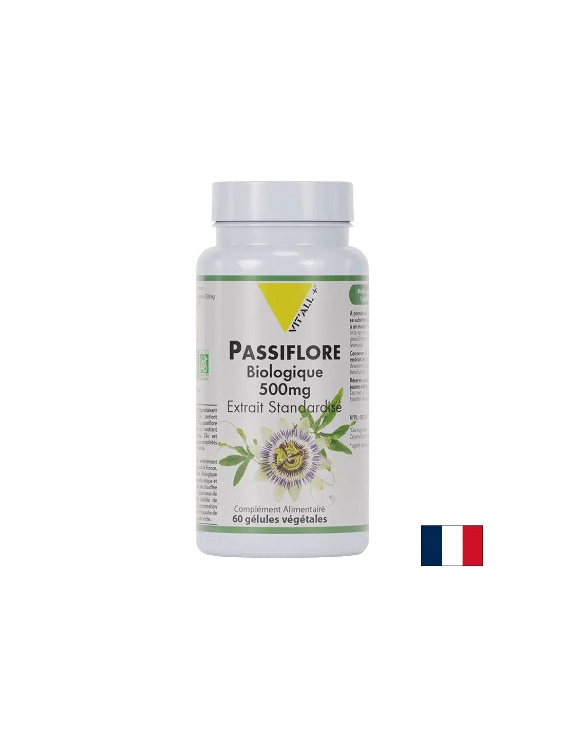Άγχος και αϋπνία - Passionflower, Bio, 500 mg x 60 κάψουλες