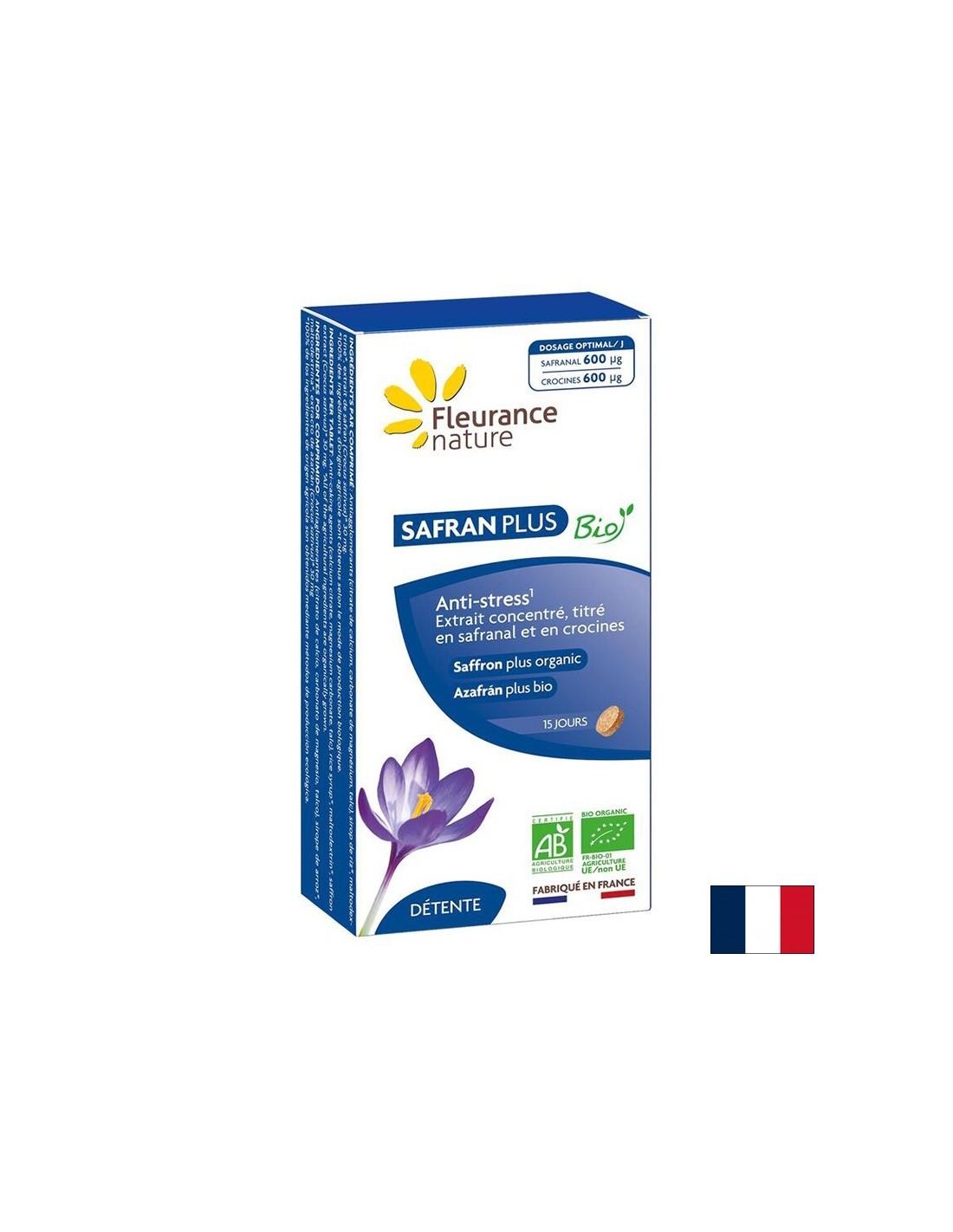 Άγχος και καλή διάθεση - Bio Saffron, 30 mg x 15 δισκία