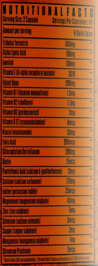 Testo Boost | Με Tribulus, Vitamins & Minerals - 90 κάψουλες